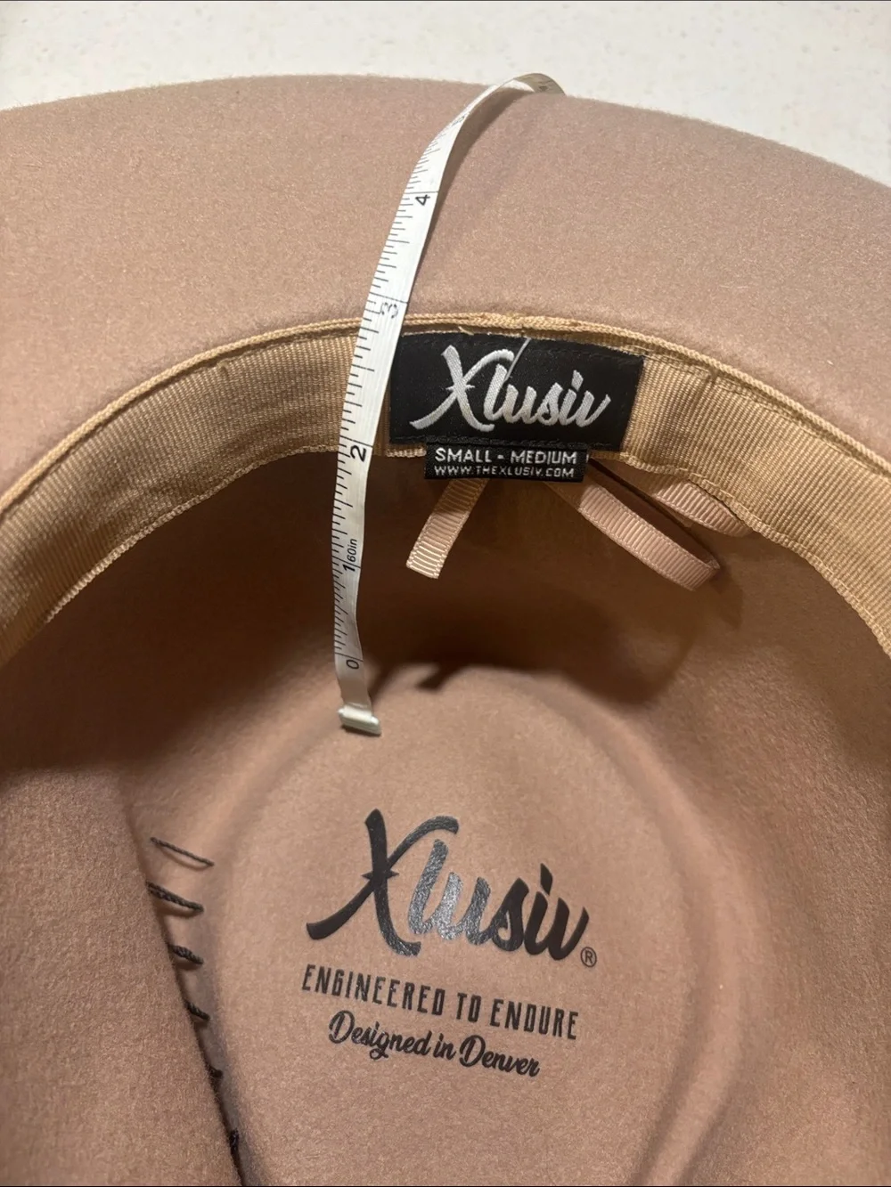 Xlusiv Wide Brim Felt Hat - Tan Camel 🐫